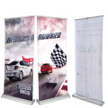 Advertising roll up banner display device display stand for advertising promotion banner display